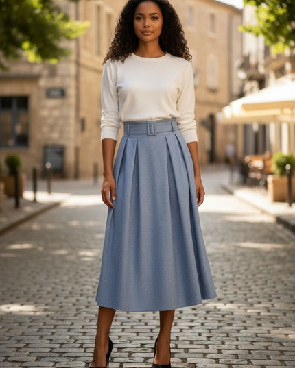 Long classy Plaited skirt
