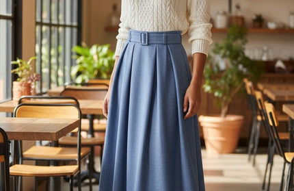 Long classy Plaited skirt