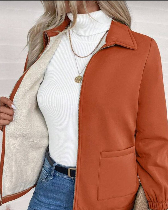 Jacket with warm inside