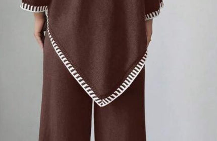 Elegant warm sweater suit