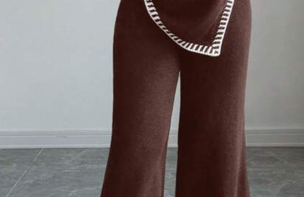 Elegant warm sweater suit