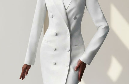 Classic White business formal dress