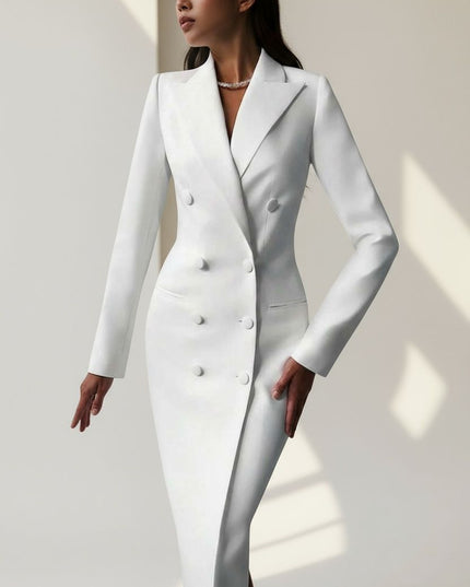 Classic White business formal dress
