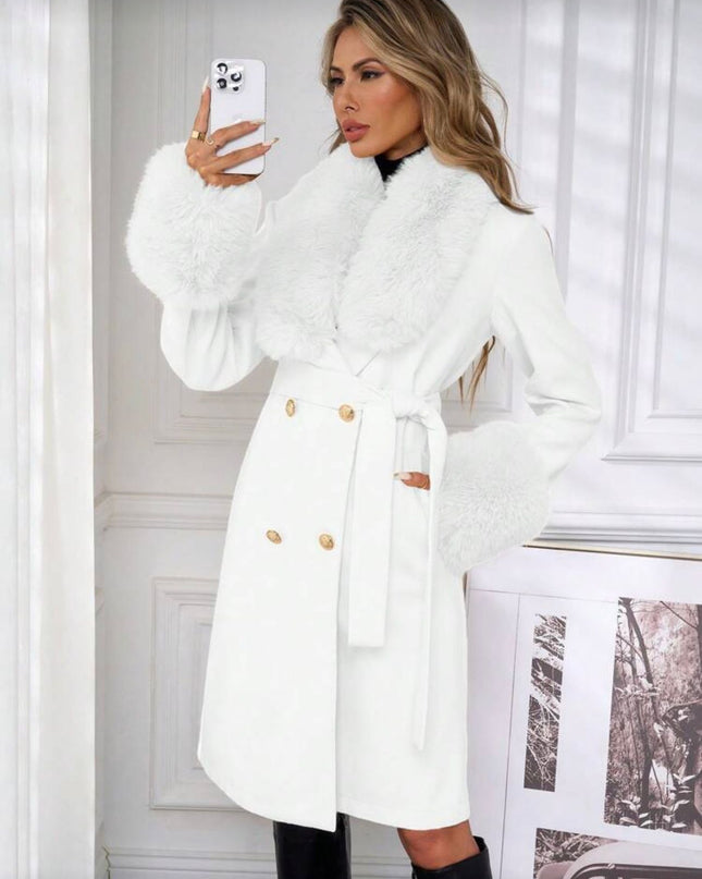 The Riveria Trench Faux Fur